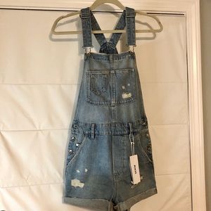 NWT H&M Denim Overalls Size 2
